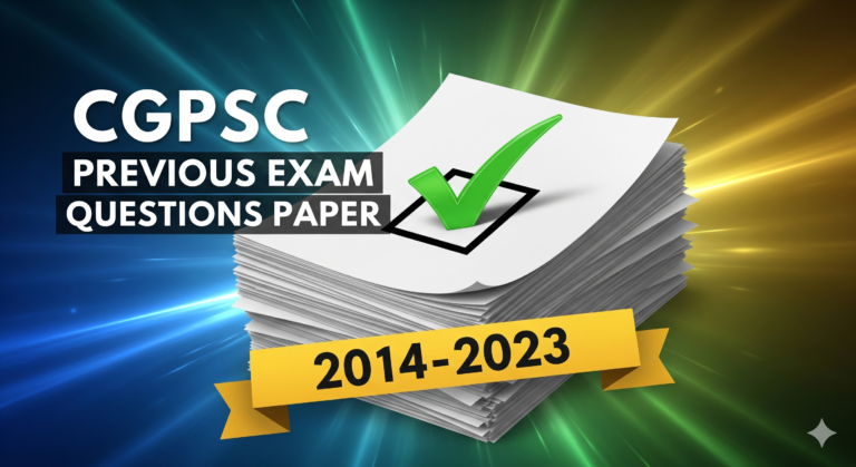 CGPSC PYQ 2014 to 2023